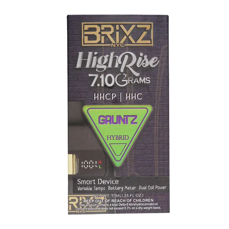 [T-1040-02] DAZED BRIXZ 7G HIGH RISE THCP | HHC (Harleq OG)