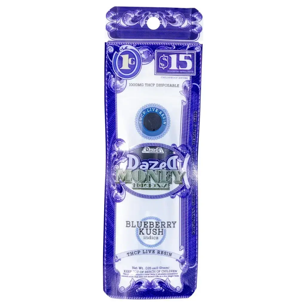 [T-1313-04] Dazed Money Blenz Disposable 1G 10CT (BLUEBERRY KUSH)