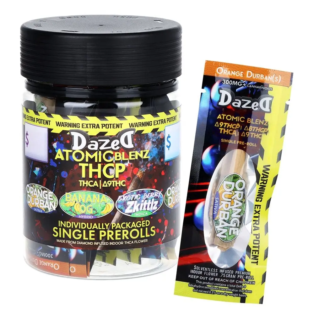 [Q-4835-02] Dazed PreRoll 1PK THC-P 25CT A JAR (Berry Zkittlz)
