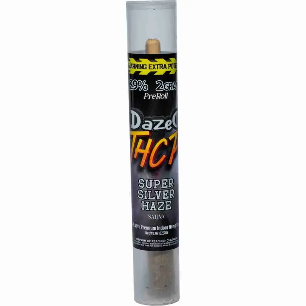 [Q-4833-02] Dazed PreRoll 2G THC-P 30CT (Super Silver Haze)