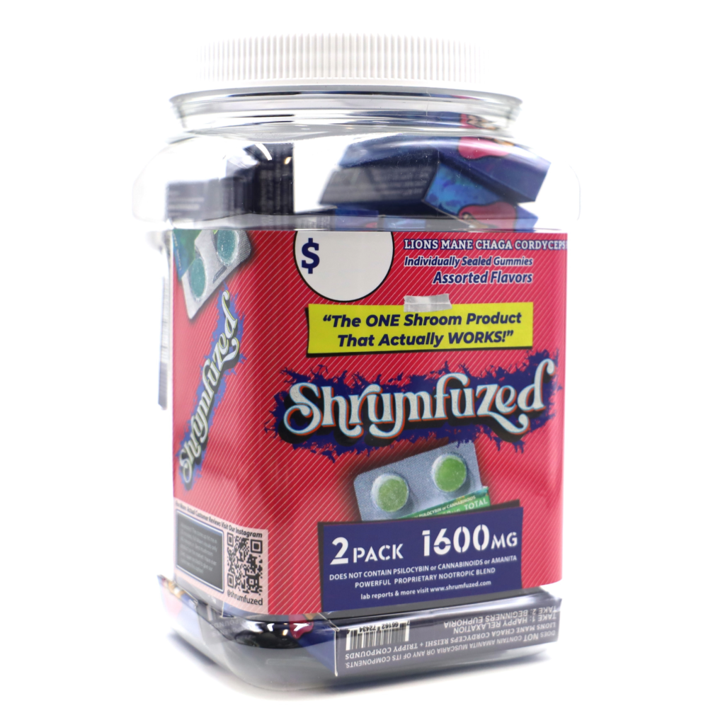 Dazed SHRUMFUZED 2PK GUMMY ASSORTED FLAVORS (20CT TUB)