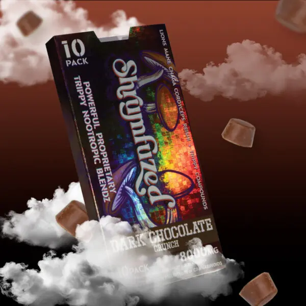 [Q-4357-02] Dazed SHRUMFUZED CHOCOLATE 8000MG 10CT 5 PER BOX (Dark Chocolate Crunch)
