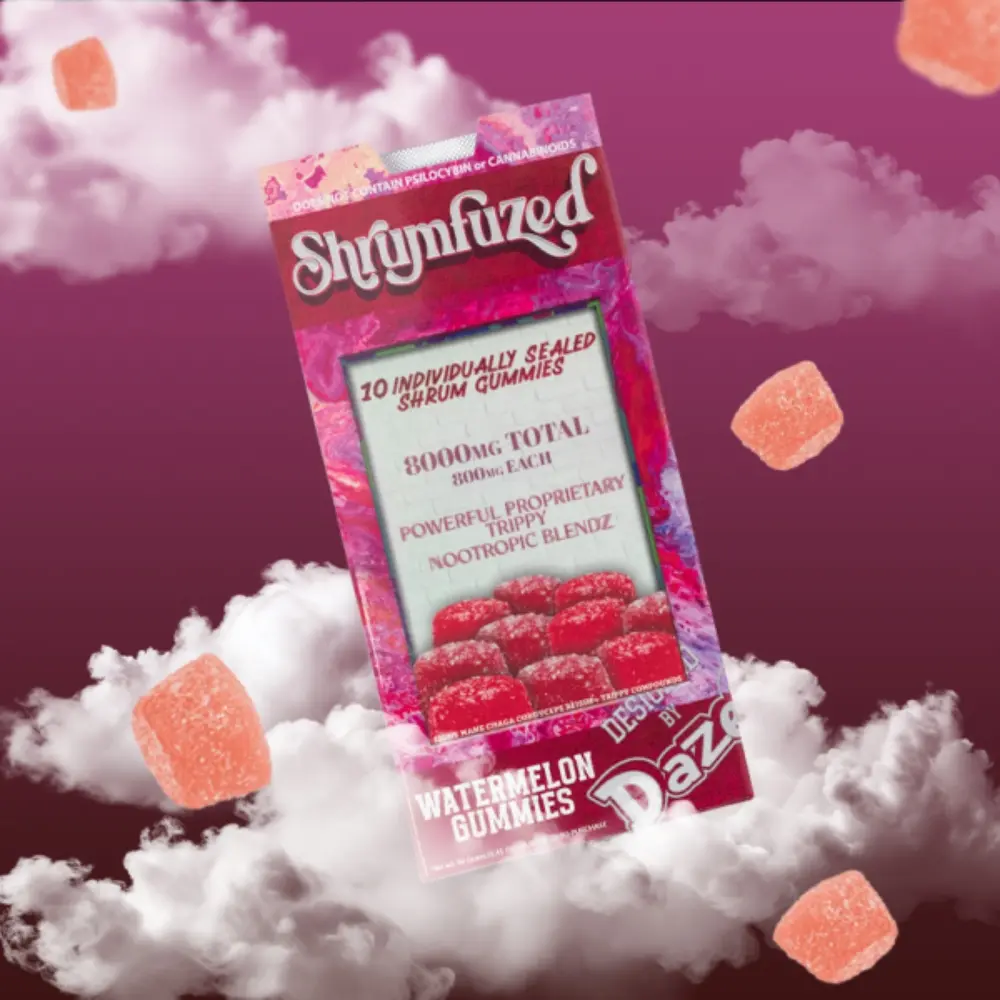 Dazed SHRUMFUZED GUMMIES 8000MG 10PK 5 PER BOX