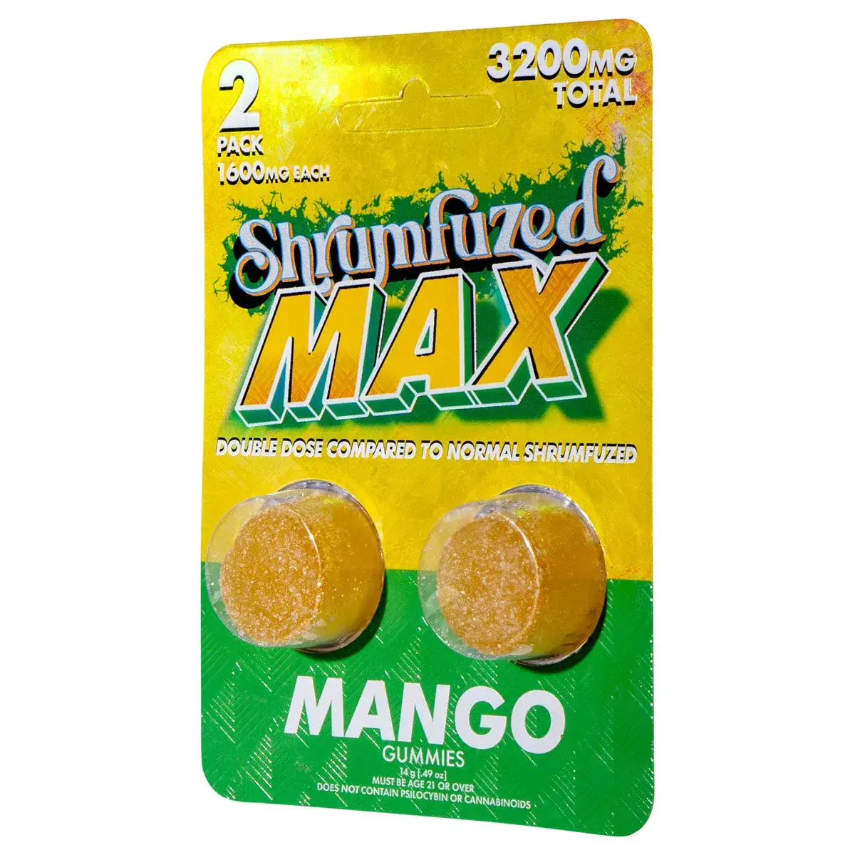 [Q-4827-07] Dazed Shrumfuzed MAX 2PK Gummies 1600mg 10ct Display (Cherry Limeade Slushee)