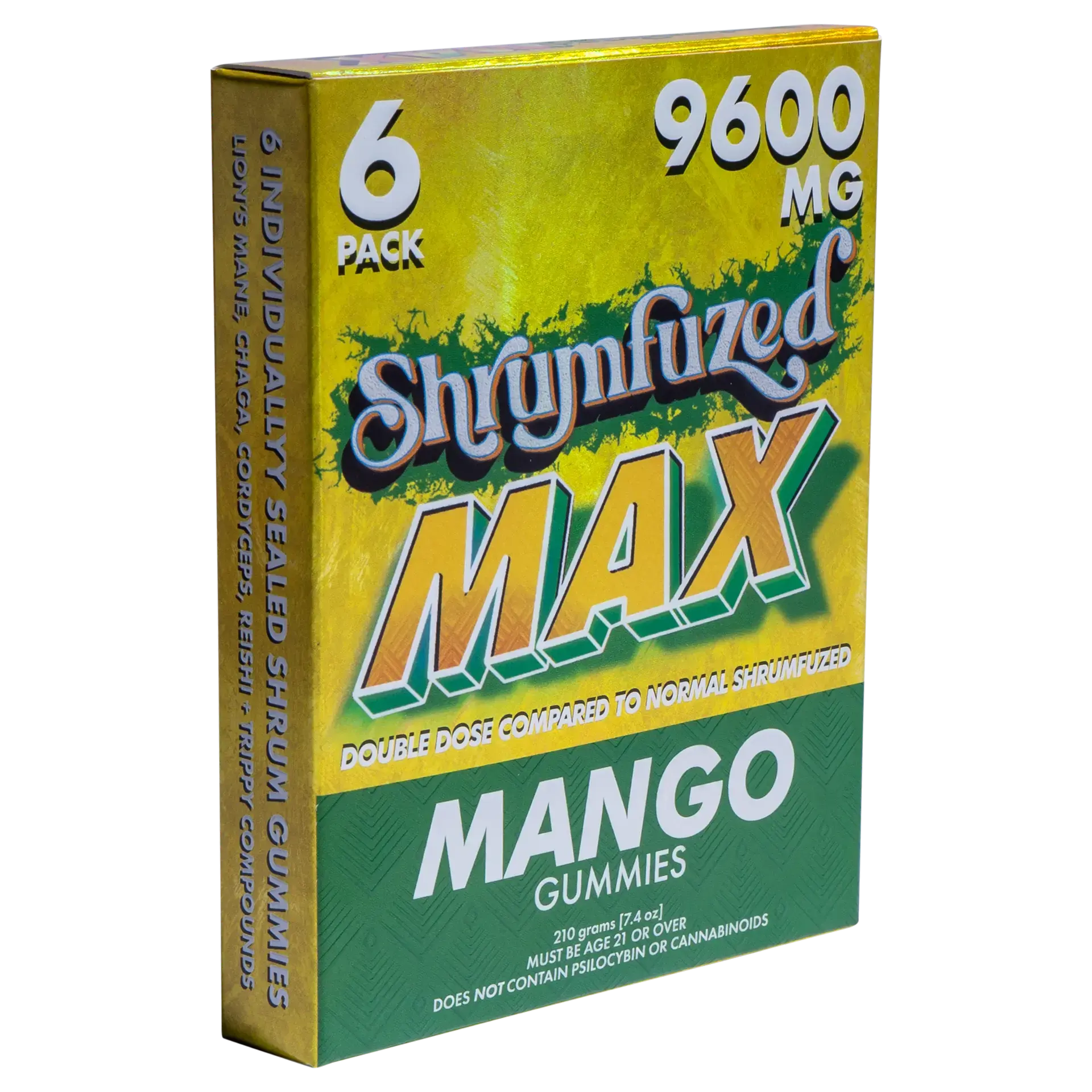 [Q-4828-08] Dazed Shrumfuzed MAX 6PK Gummies 9600mg 5ct Display (Cherry Limeade Slushee)