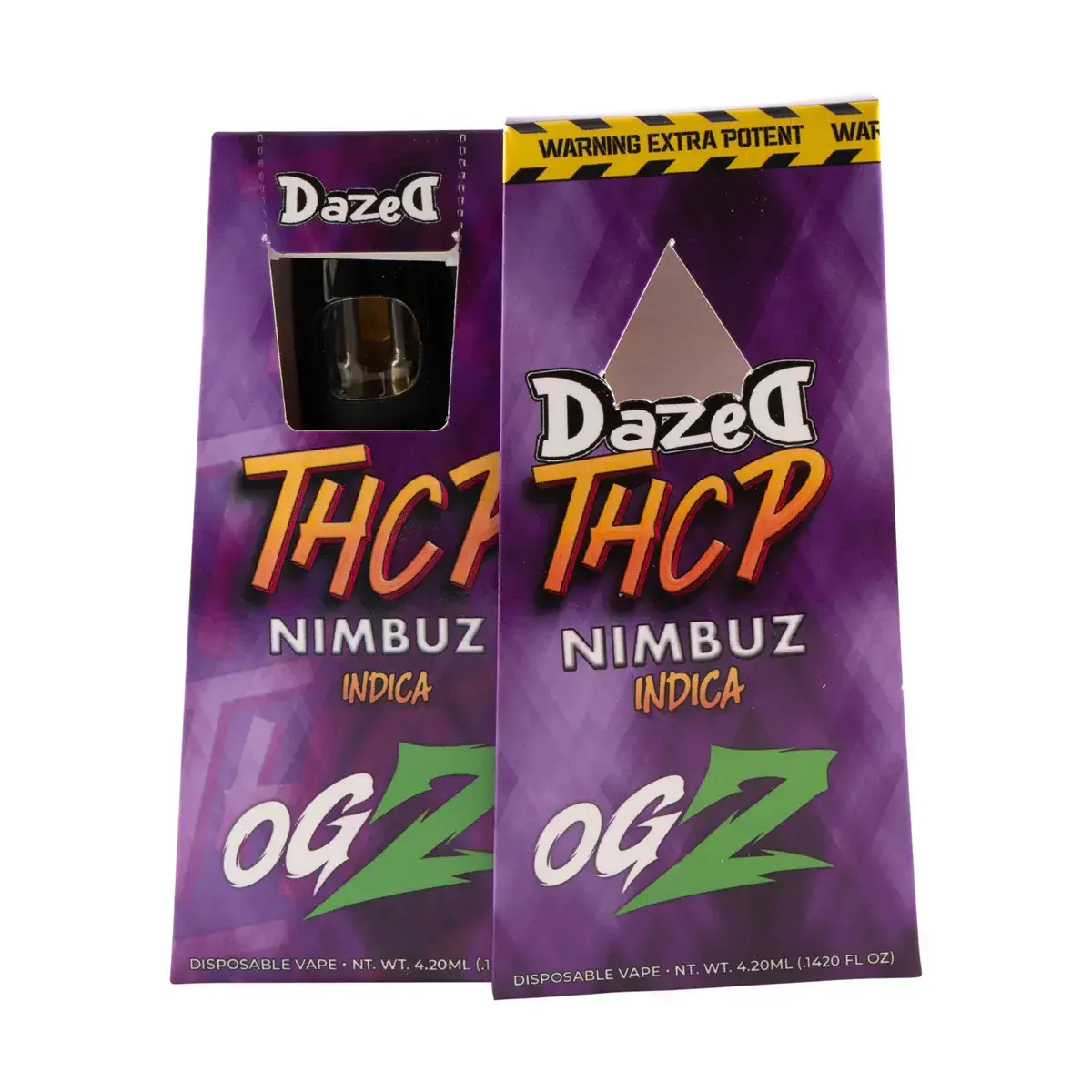 [T-1559-04] Dazed THC-P Nimbuz 4.2G Disposable Live Resin 5PK a Box (OG Z Indica)