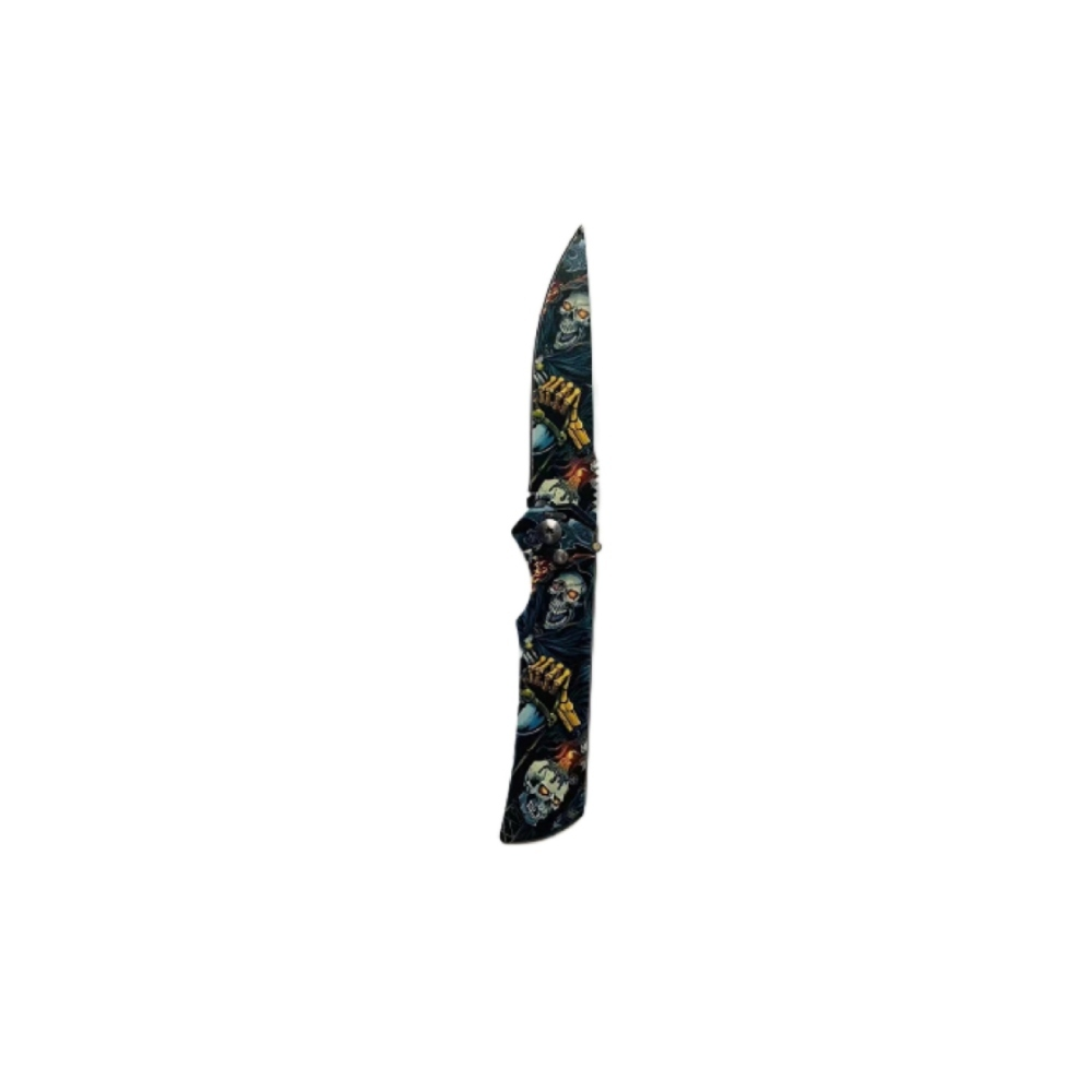 Defense Knife Full Designed Skull Style