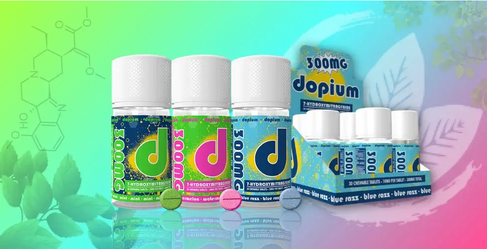 [10151-03] Dopium 7-OH Tablets Bottle 300MG Total 10MG Each (30 Tablets) 9PK (Tangerine)