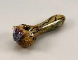 [Q-1815] EG SPOON PIPE SMALL (VIOLA BUTTERFLY)