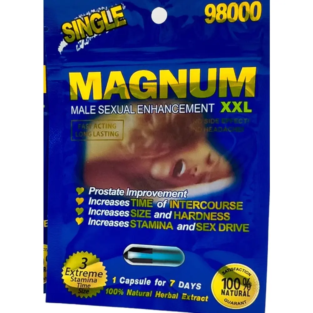 [Q-4519-02] ENHANCEMENT MAGNUM XXL 98000MG SINGLE PILL 24 PER BOX (Blue)