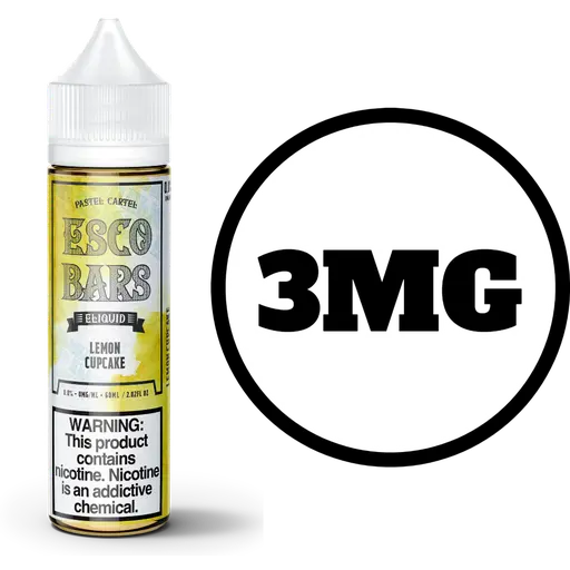 [Q-1909-01] ESCO BARS JUICE 60ML (0mg, Lemon Cupcake)