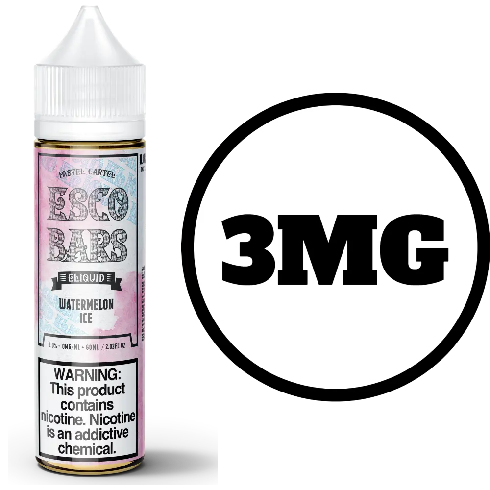 [Q-1909-08] ESCO BARS JUICE 60ML (3mg, Watermelon Ice)