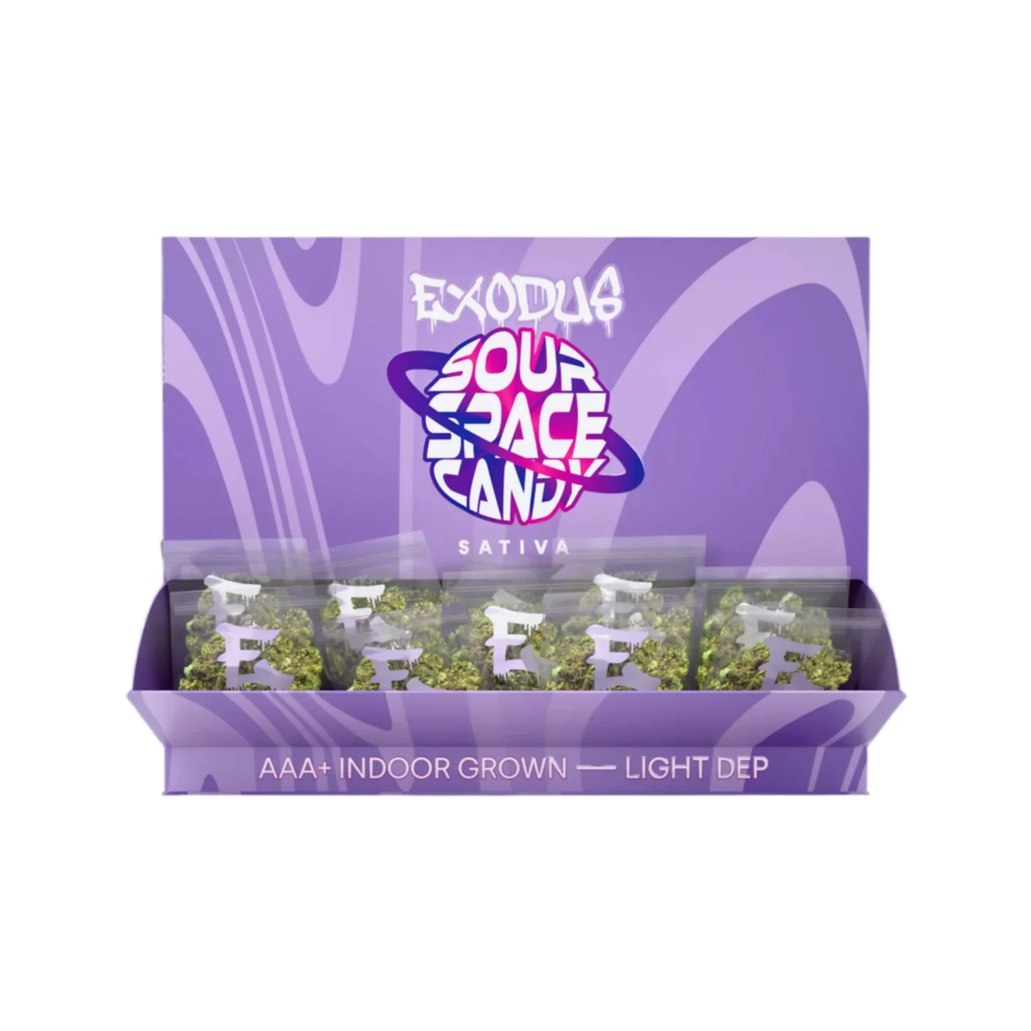 [T-1437-05] Exodus Double Dimez THCa Flower - 2g 30ct (SOUR SPACE CANDY (SATIVA))