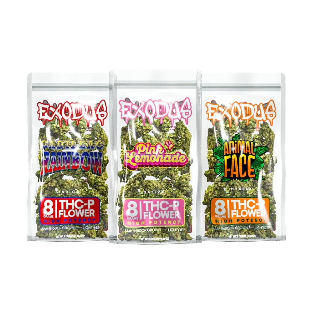 [T-1406-02] Exodus Flower 8 Gram THC-P High Potency 6PK (Pink Lemonade)