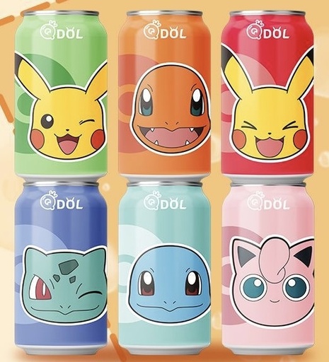 [Q-4999-04] Exotic Drink Qdol Pokmen 330ml 24PK (LIME)