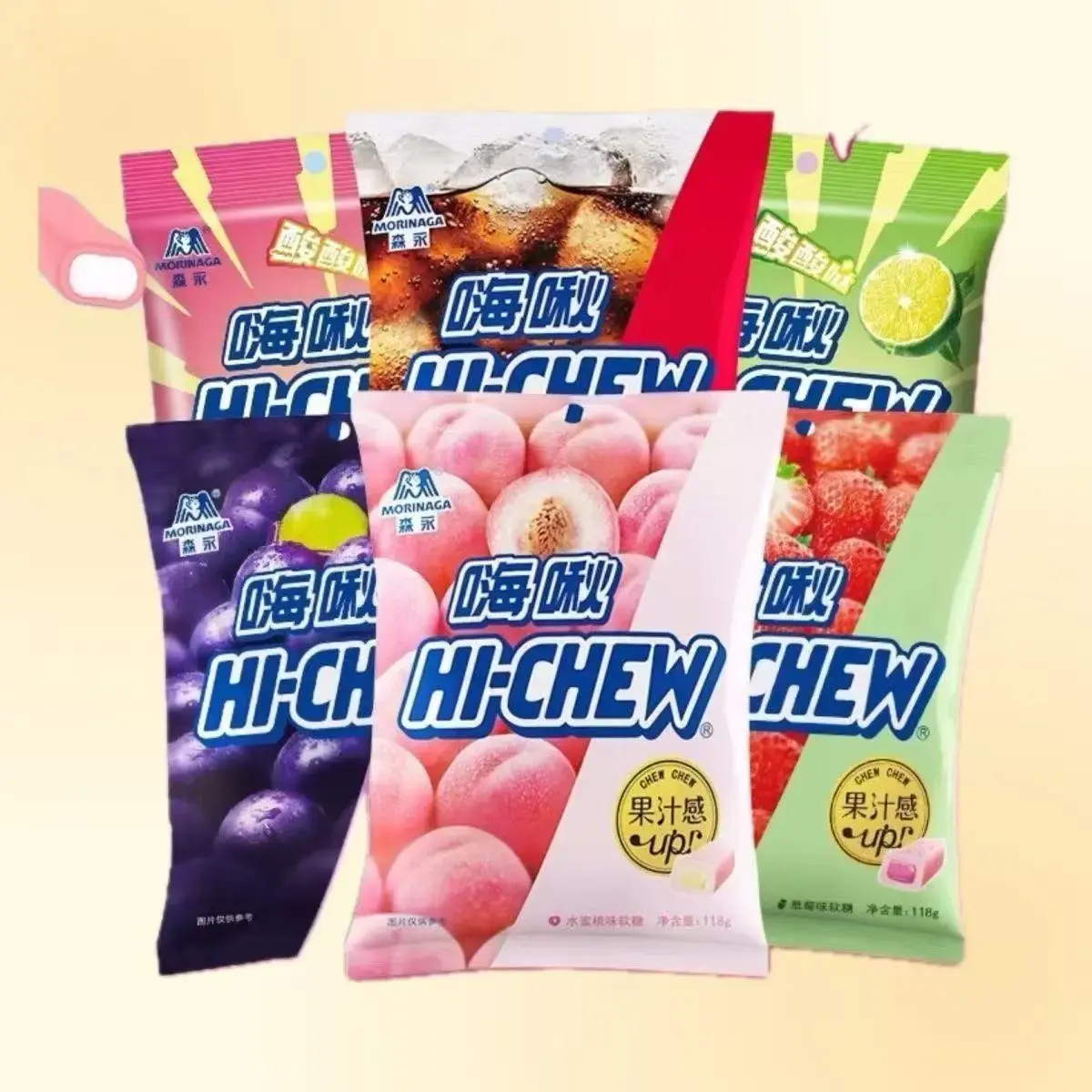 [Q-4913-06] Exotic Hi-Chew 118G 4Pk (Grapefruit)