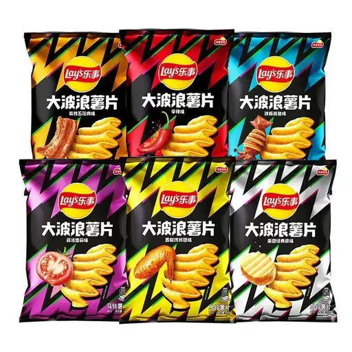 [Q-4902-05] Exotic Lays Big Wave 70G 4PK (Turkey Pasta)