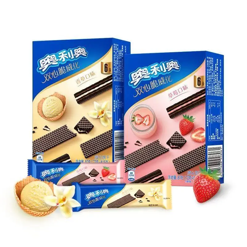 [Q-4893-02] Exotic Snakes OREO WAFERS 72G 4pk (Strawberry Cream)