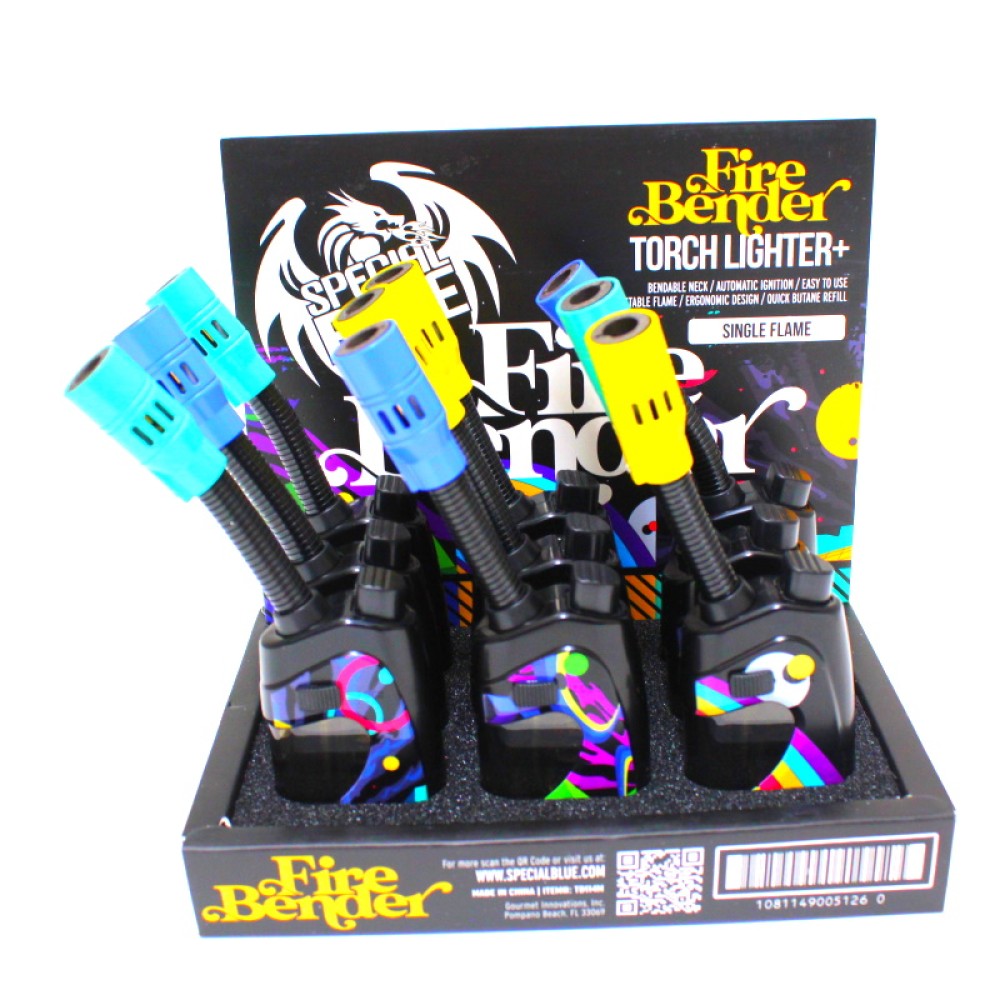 FIRE BENDER TORCH DISPLAY 9PK