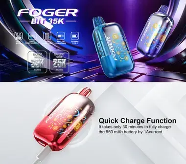 [T-1454-09] Foger BIT Pro 35K Disposable Kit 18ml 5PK (Watermelon Ice)