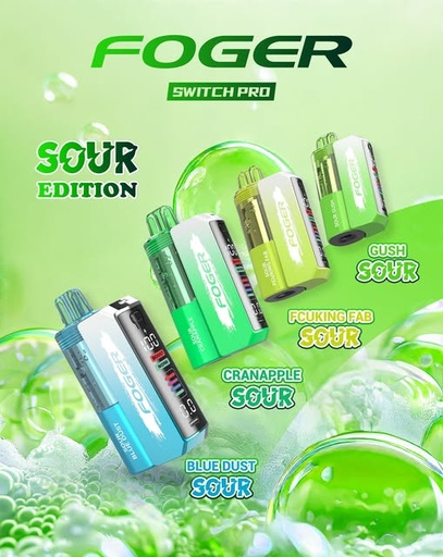 [T-1302-03] Foger Switch Pro 30K Kit 18ml 5PK SOUR (Sour Cranapple)