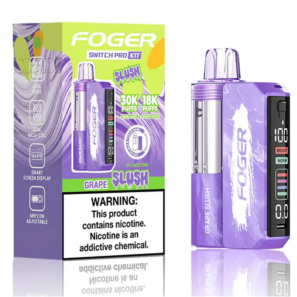 [T-1555-04] Foger Switch Pro 30K POD 18ml 5PK Slush (Peach Slush)