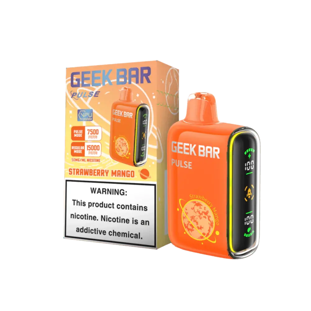 [Q-2069-18] GEEK BAR PULSE 15000 5PK 16ML (Strawberry Mango)