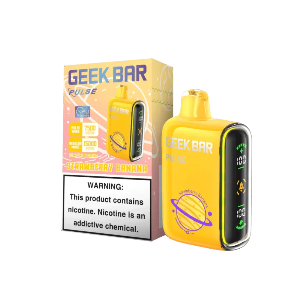 [Q-2069-17] GEEK BAR PULSE 15000 5PK 16ML (Strawberry Banana)