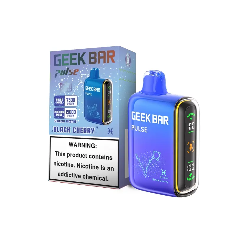 [Q-2069-26] GEEK BAR PULSE 15000 PUFF 16ML 5PK (Black Cherry)