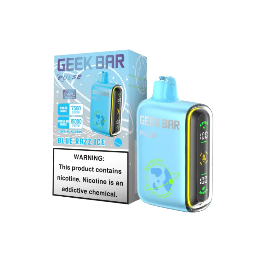 [Q-2069-10] GEEK BAR PULSE 15000 5PK 16ML (Blue Razz Ice)