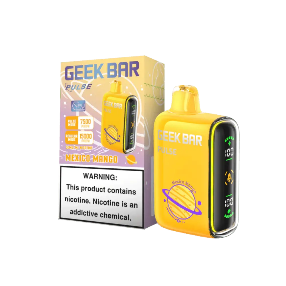 [Q-2069-12] GEEK BAR PULSE 15000 PUFF 16ML 5PK (Mexico Mango)