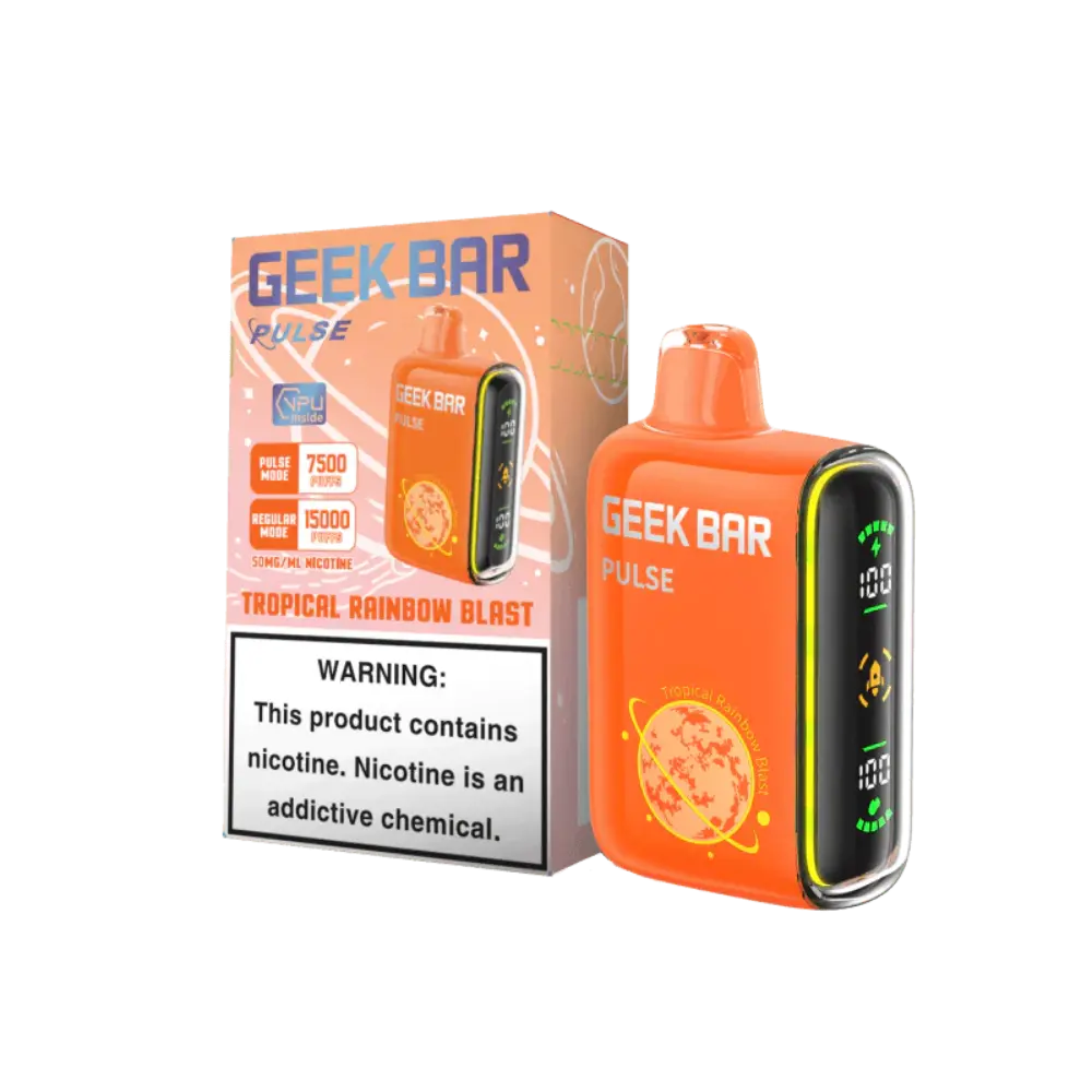 [Q-2069-16] GEEK BAR PULSE 15000 5PK 16ML (Tropical Rainbow Blast)