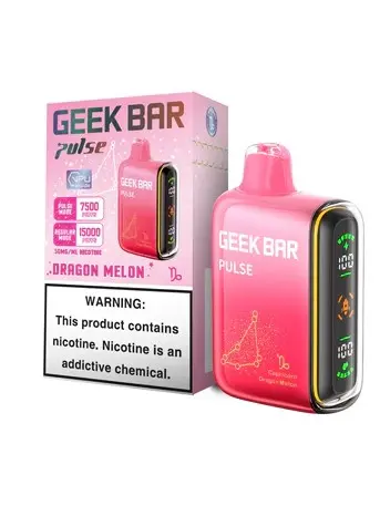 [Q-2069-25] GEEK BAR PULSE 15000 PUFF 16ML 5PK (Dragon Melon)