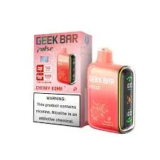 [Q-2069-28] GEEK BAR PULSE 15000 PUFF 16ML 5PK (Cherry Bomb)