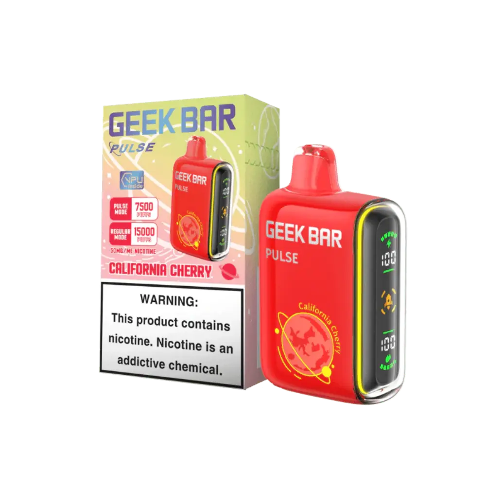 [Q-2069-14] GEEK BAR PULSE 15000 5PK 16ML (California Cherry)