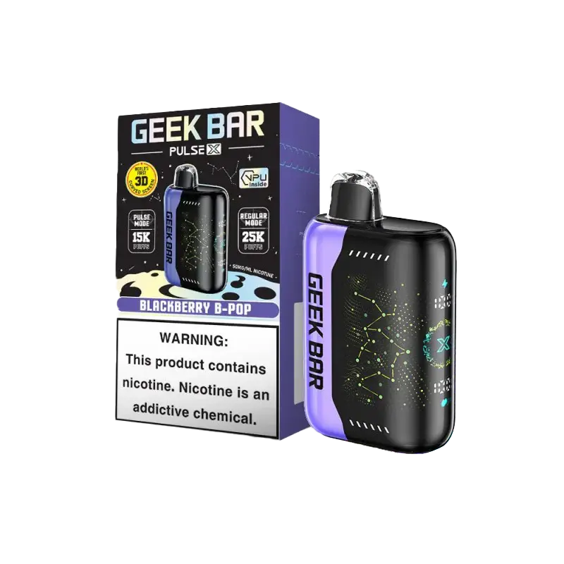 [Q-2069-34] GEEK BAR PULSE 15000 PUFF 16ML 5PK (Blackberry B pop)