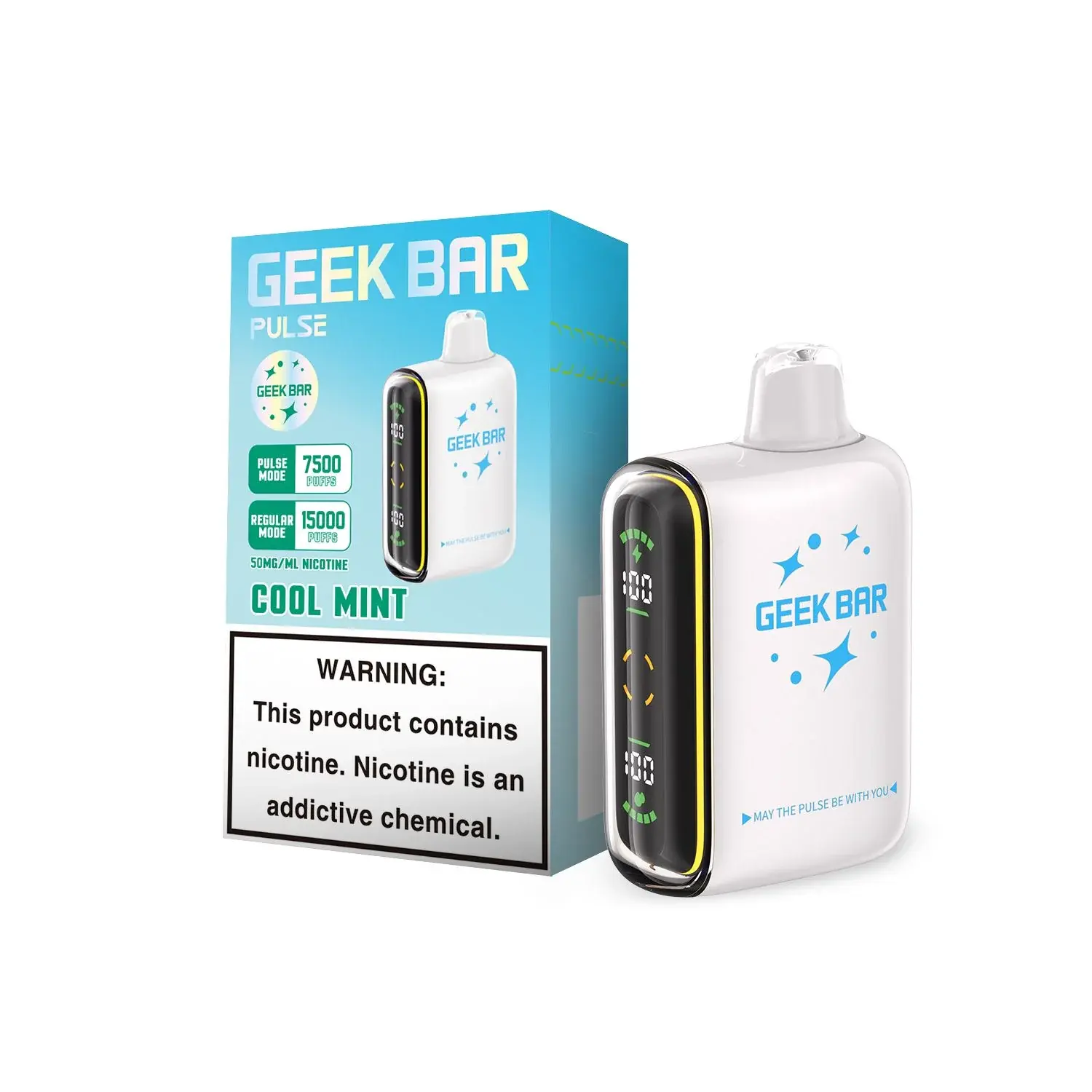 [Q-2069-31] GEEK BAR PULSE 15000 5PK 16ML (Cool Mint)