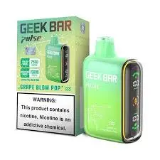 [Q-2069-24] GEEK BAR PULSE 15000 PUFF 16ML 5PK (Grape Blow Pop)