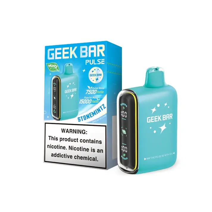 [Q-4691-02] GEEK BAR PULSE 15000 PUFFS 5PK 16ML Mintz Editoin (StoneMintz)
