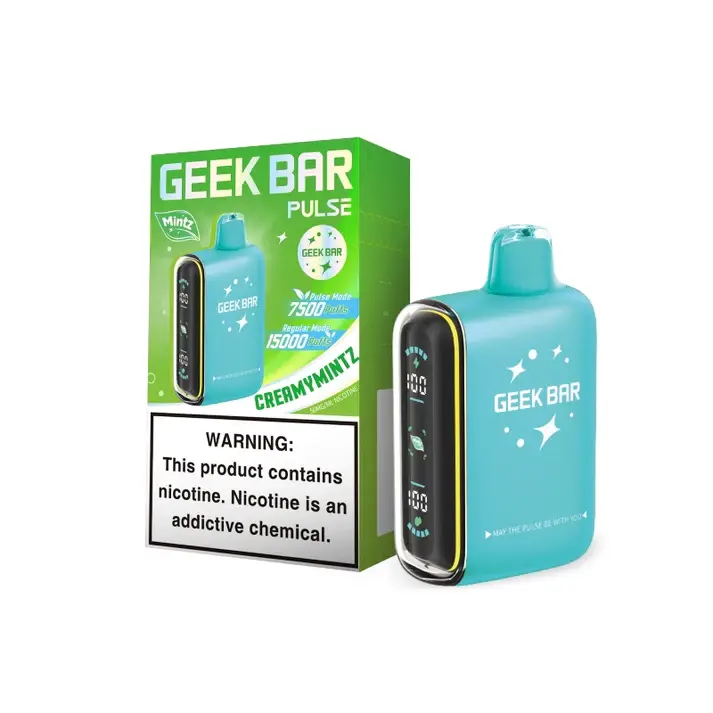 [Q-4691-04] GEEK BAR PULSE 15000 PUFFS 5PK 16ML Mintz Editoin (CreamyMintz)