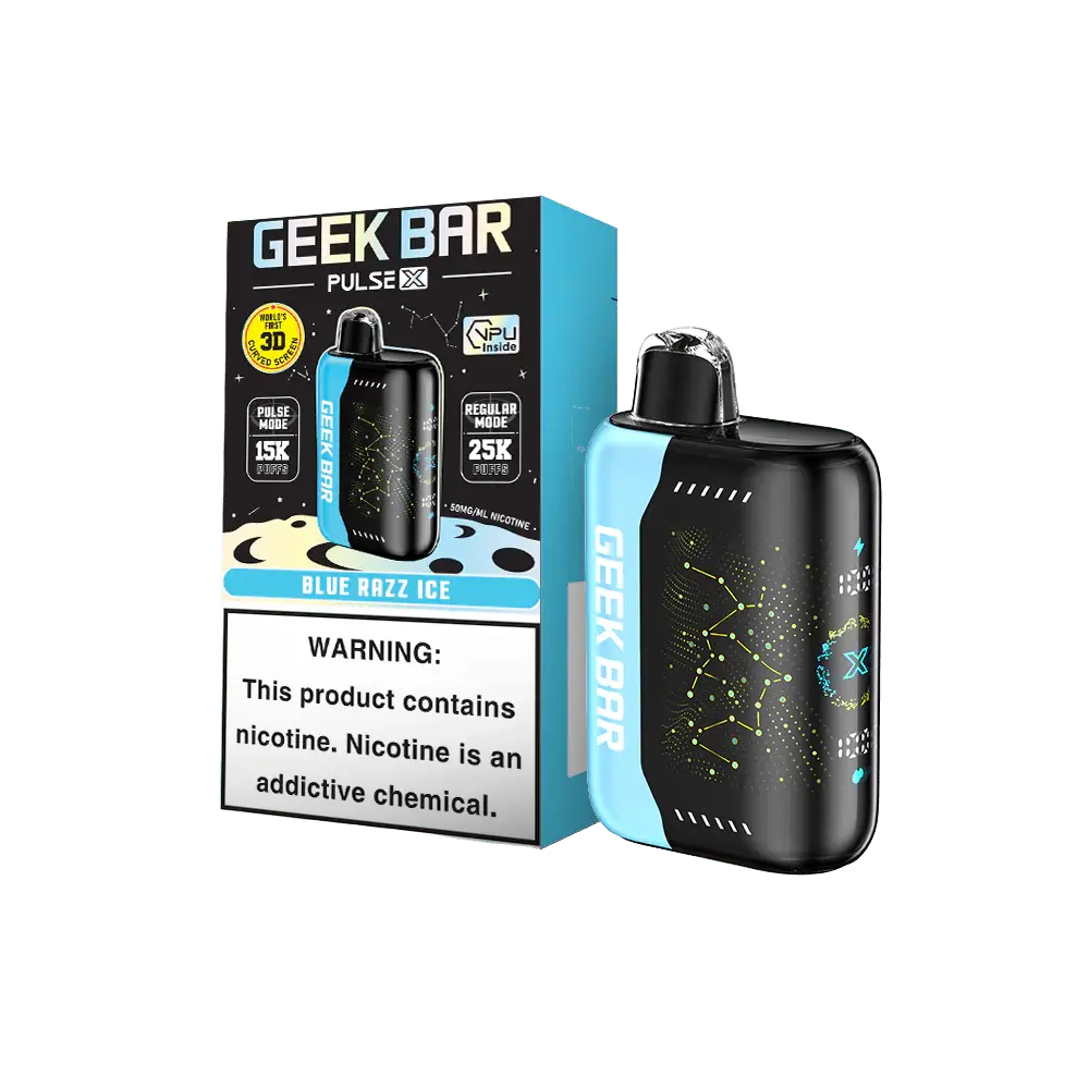 [Q-2073-03] GEEK BAR PULSE X 25000 18ML (Blue Razz Ice)