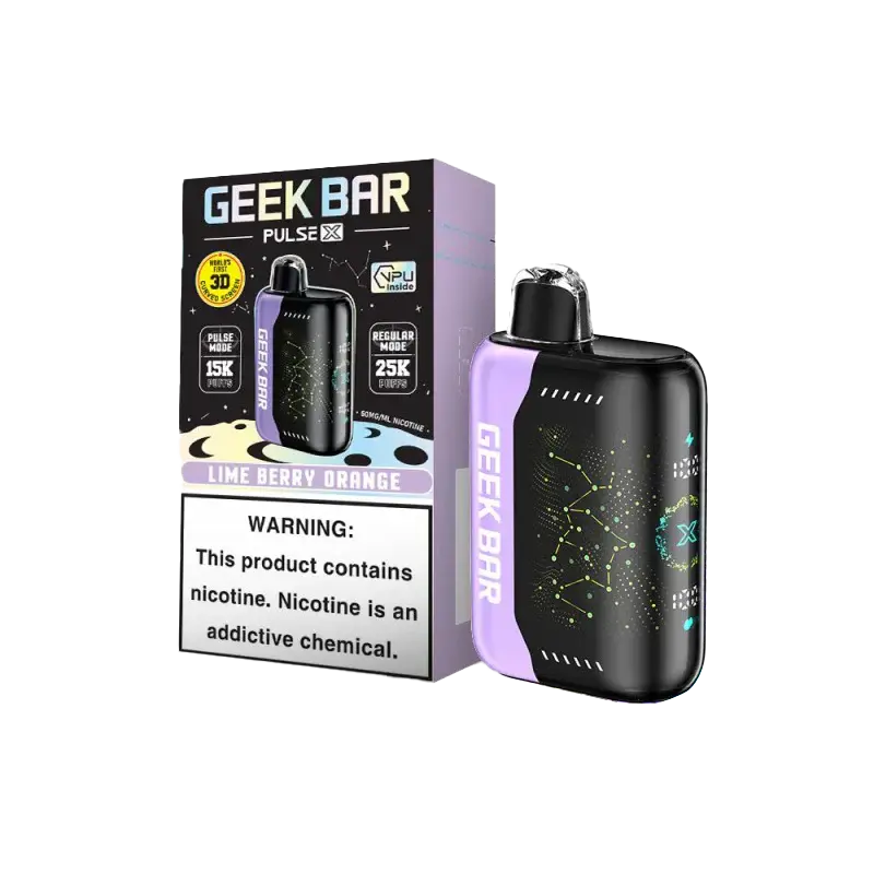 [Q-2073-14] GEEK BAR PULSE X 25000 18ML (Lime Berry Orange)