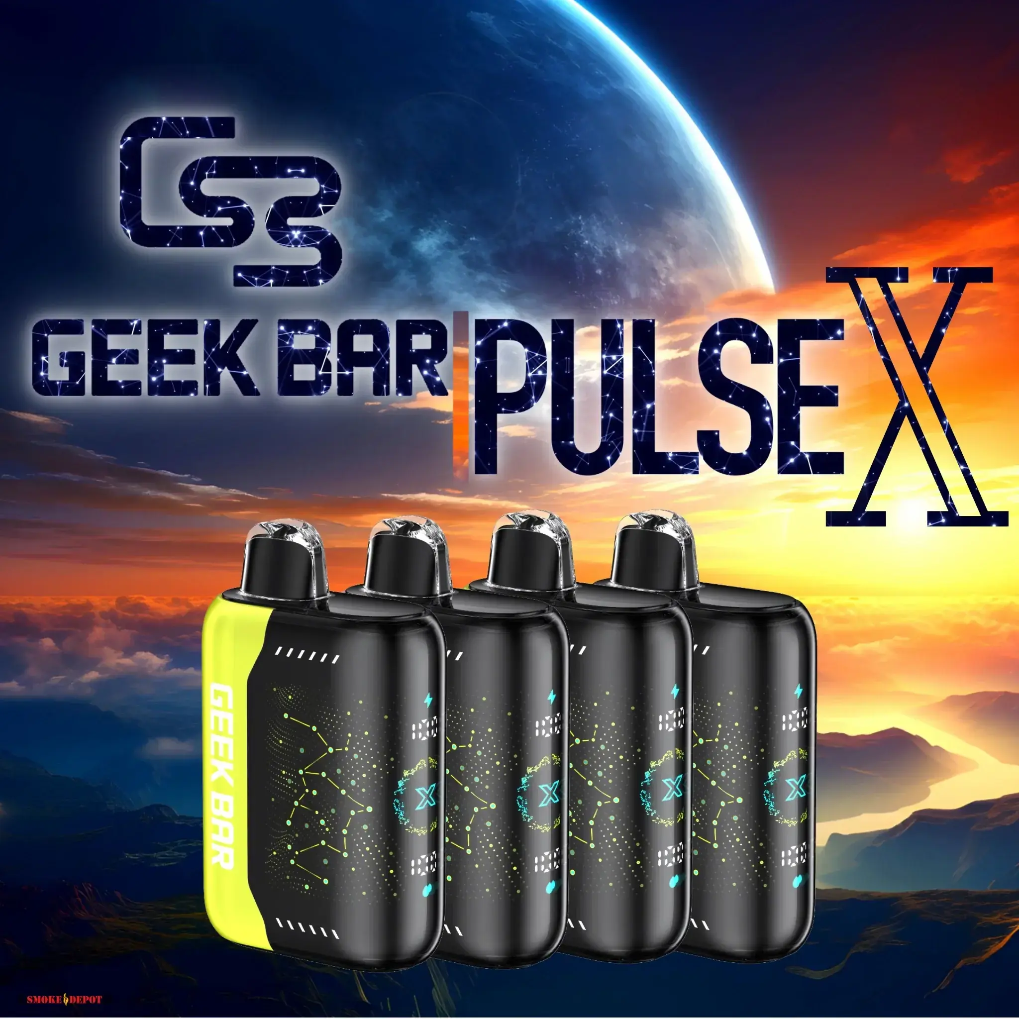 [Q-2073-22] GEEK BAR PULSE X 25000 18ML (Patriot Edition Miami Mint)