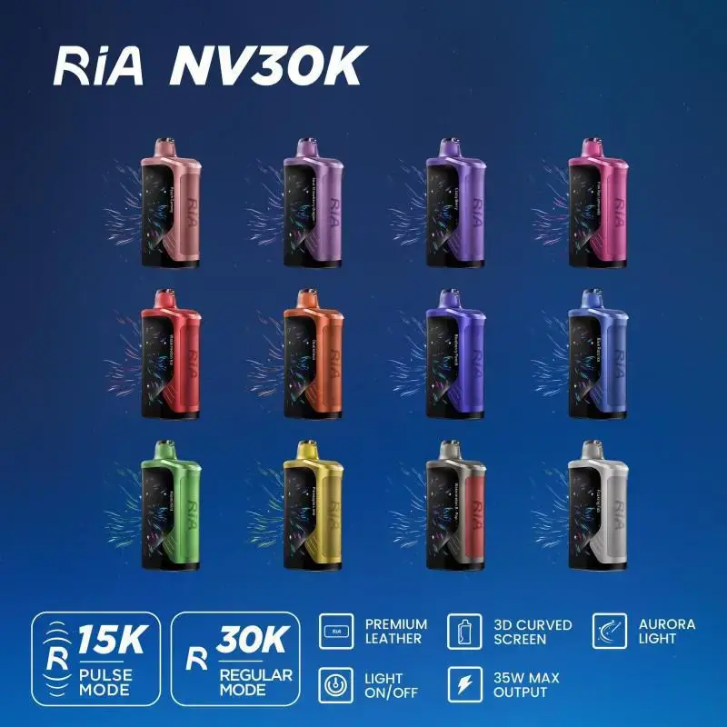 [T-1512-04] GEEK BAR RIA 30000 PUFF 15ML 5PK (Blueberry Punch)