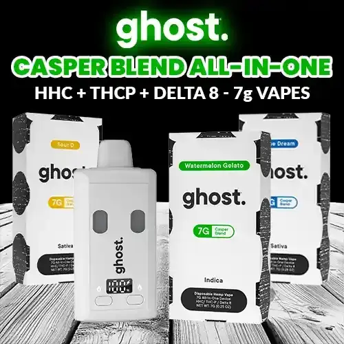 [T-1347-01] ghost Casper Blend 7g Disposable (Blue Dream)