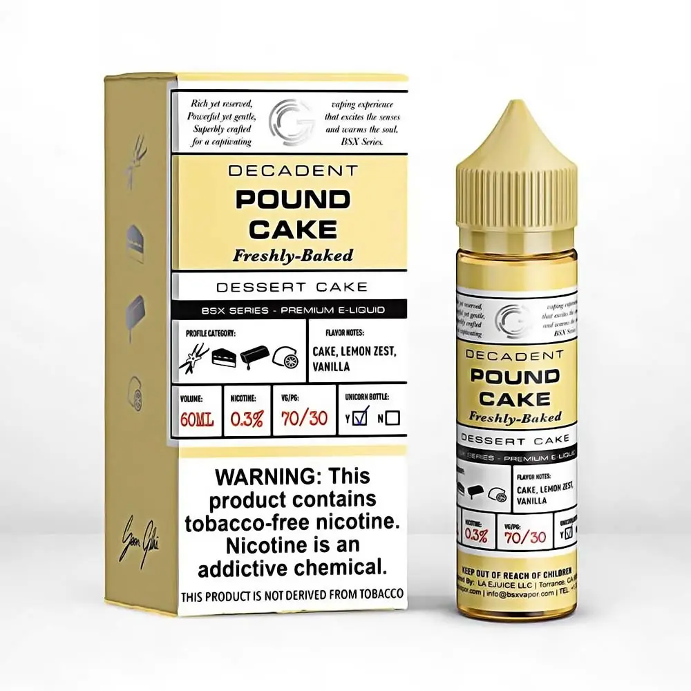 [Q-2198-27] GLAS BSX 60ML (0mg, Pound Cake)
