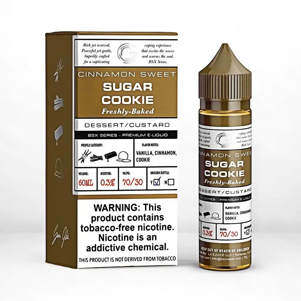 [Q-2198-14] GLAS BSX 60ML (0mg, Sugar Cookie)