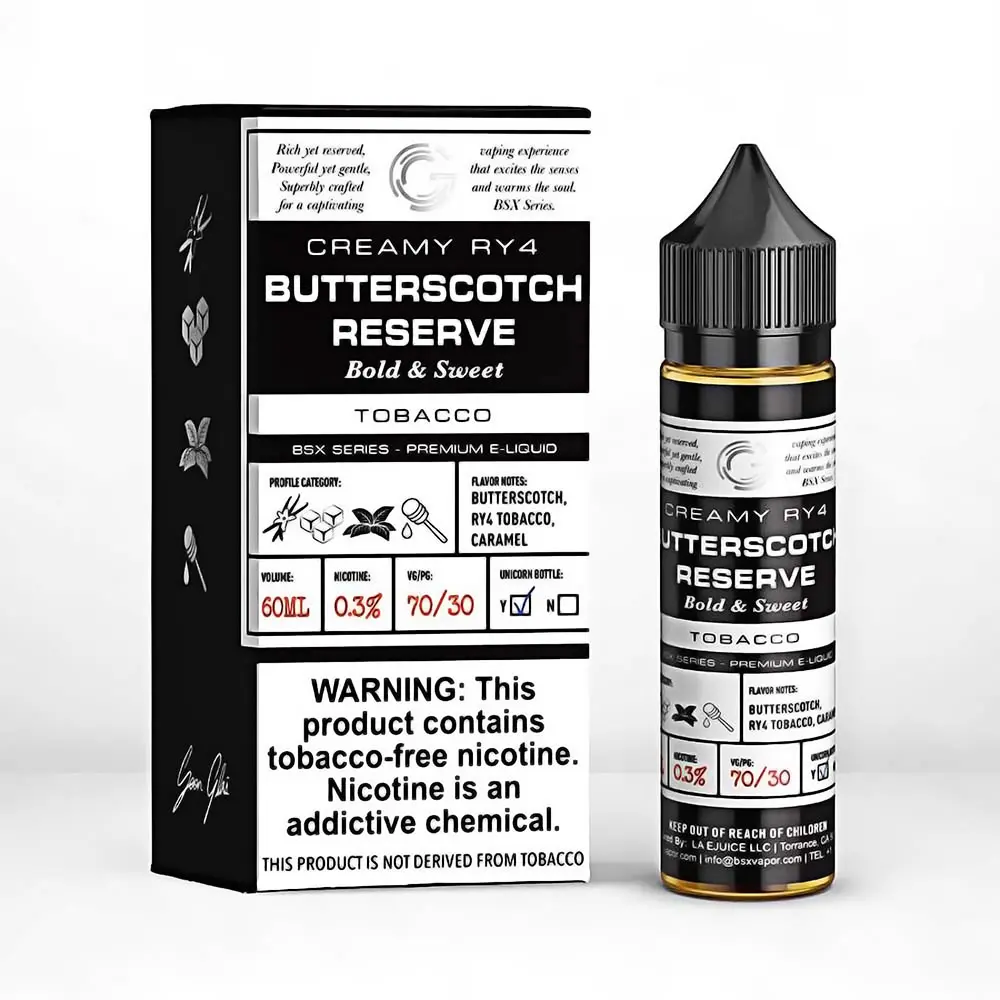 [Q-2198-25] GLAS BSX 60ML (3mg, Butterscotch Reserve)