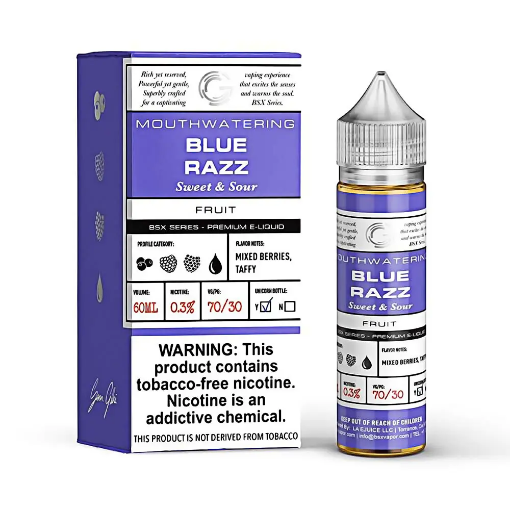 [Q-2198-44] GLAS BSX 60ML (6mg, Blue Razz)