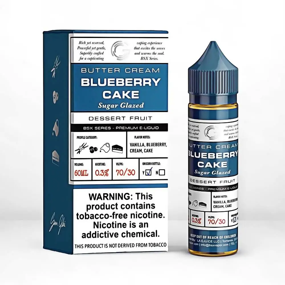 [Q-2198-20] GLAS BSX 60ML (6mg, Blueberry Cake)